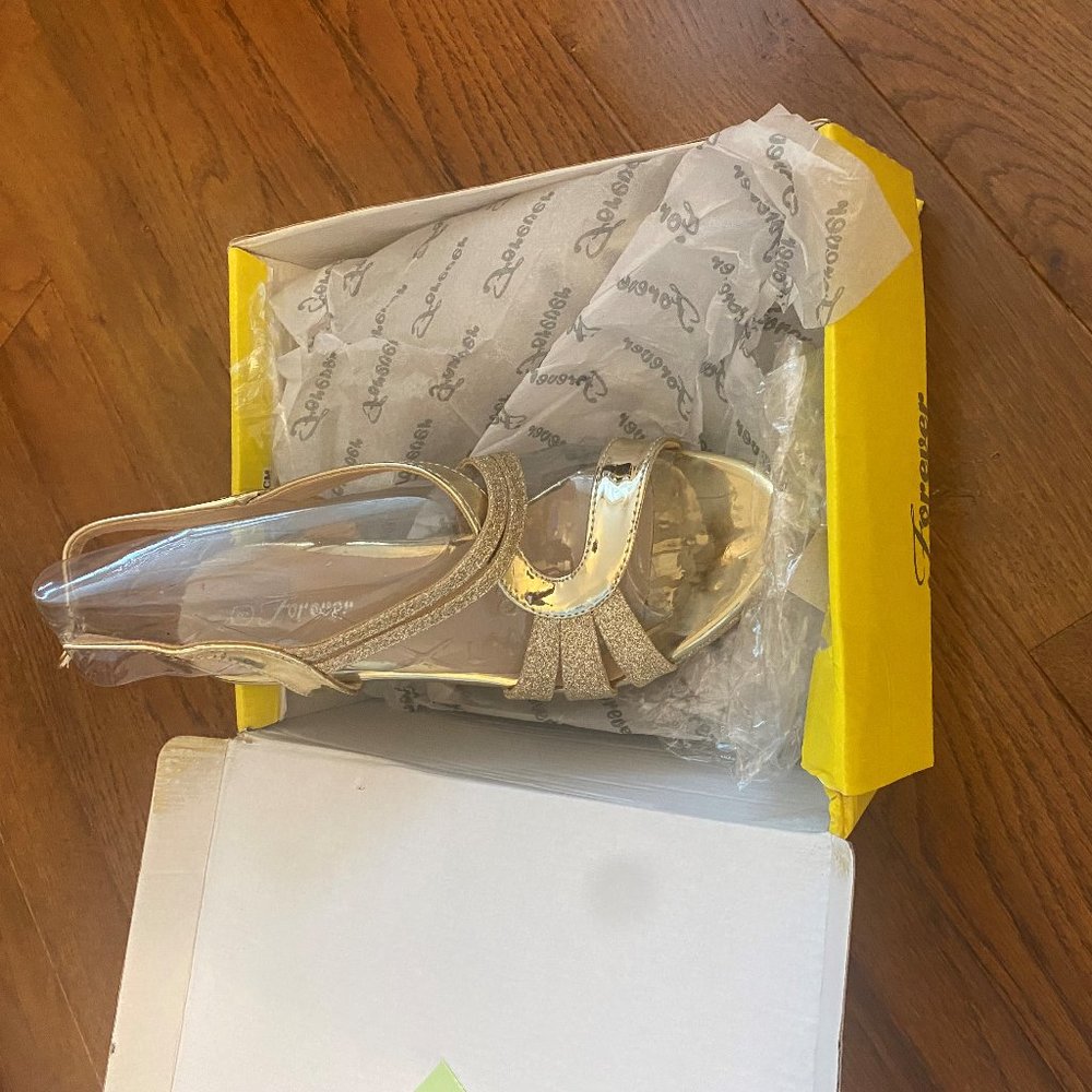 Gold Dress Wedge